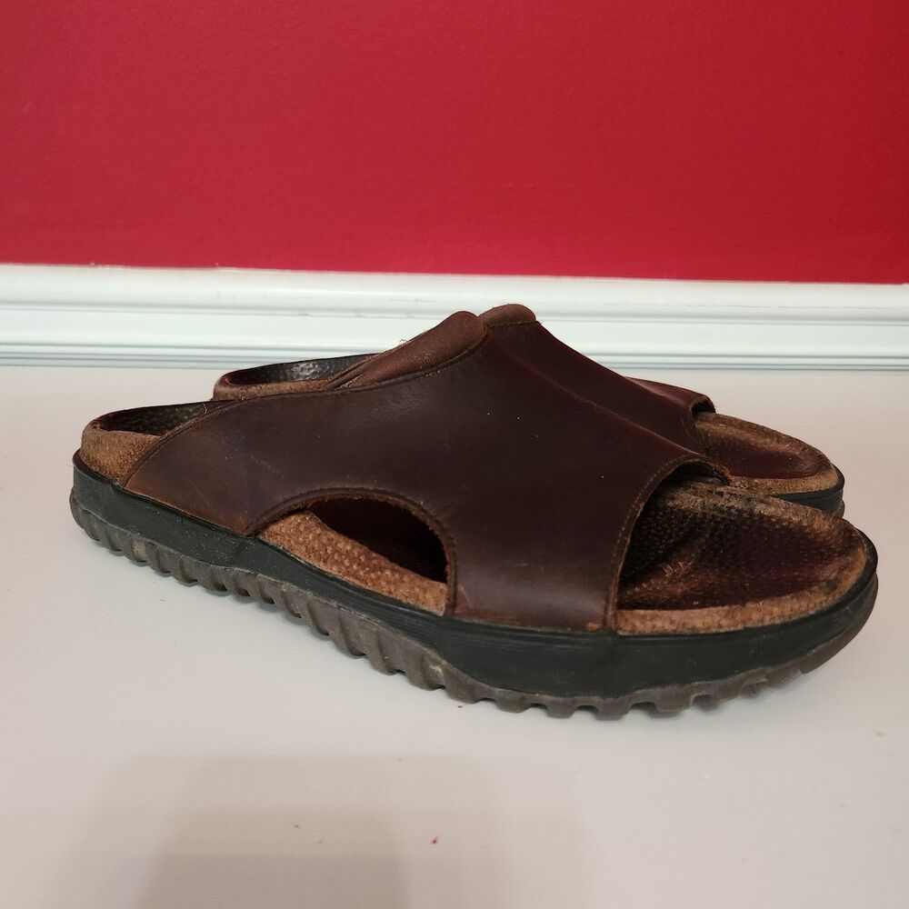 G.H. Bass & Co. Bass Sidney Suede Leather Cushioned Upper Mens Slides Size 7.5M